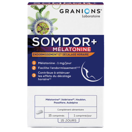 Granions Somdor+ Mélatonine - 15 comprimés