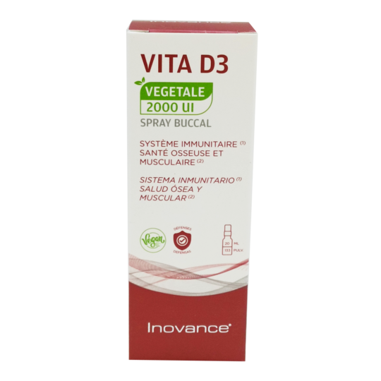 Inovance VITA D3 - Spray Buccal Végétale 2000 UI - 20 ml