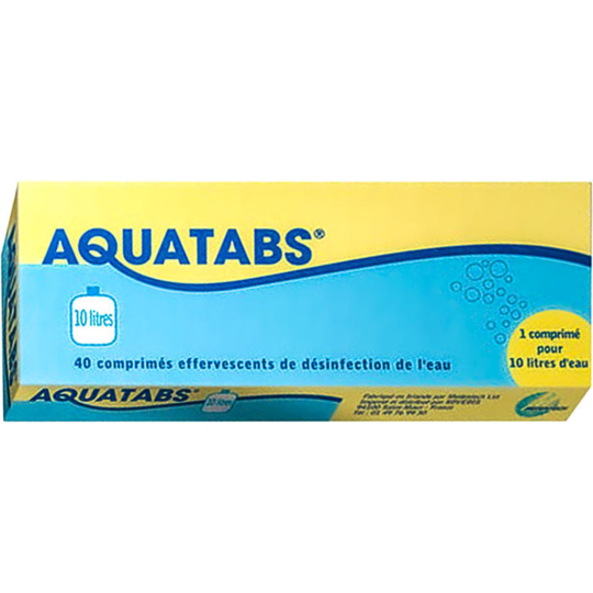 AQUATABS - Purification de l'Eau - 40 comprimés