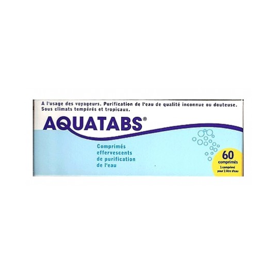 AQUATABS - Purification de l'Eau - 60 comprimés