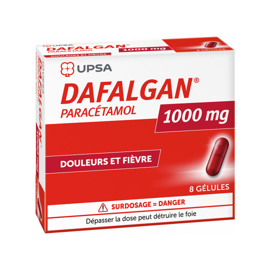 Dafalgan 1000 mg 8 gélules