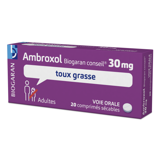 Ambroxol - Toux Grasse - 20 comprimés sécables