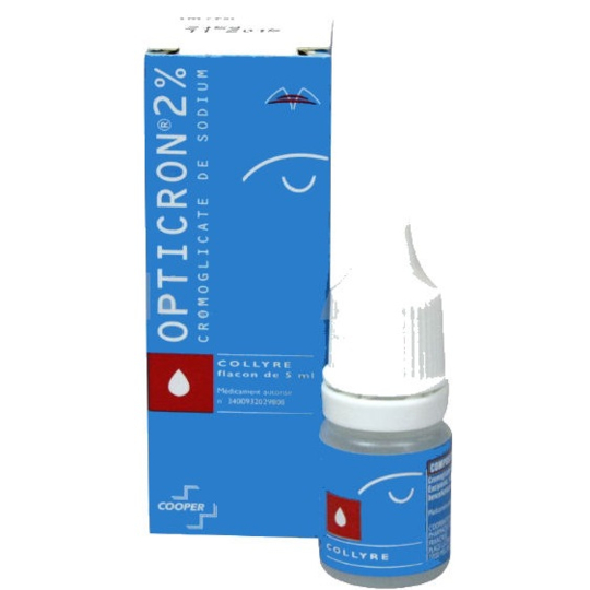 Opticron 2 % - Conjonctivite Allergique Collyre - 5 ml