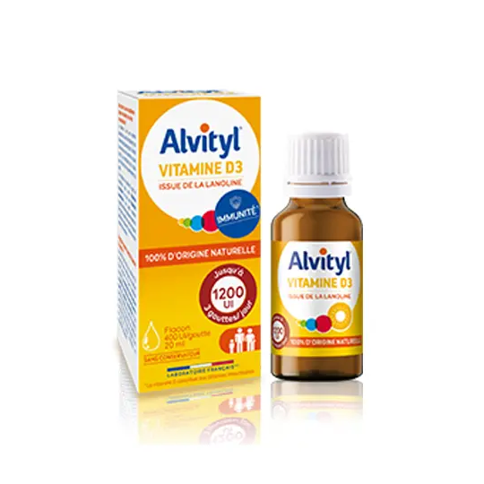Alvityl Vitamine D3 Goutte 20ml