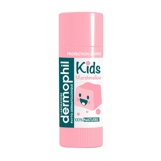 DERMOPHIL Stick lèvres Kids Protection Lèvres au Goût Marshmallow - 4 g
