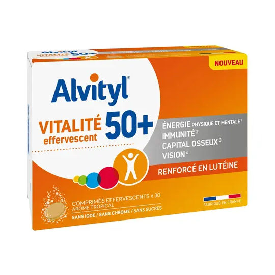 Alvityl Vitalité Effervescent 50+ 30 Comprimés