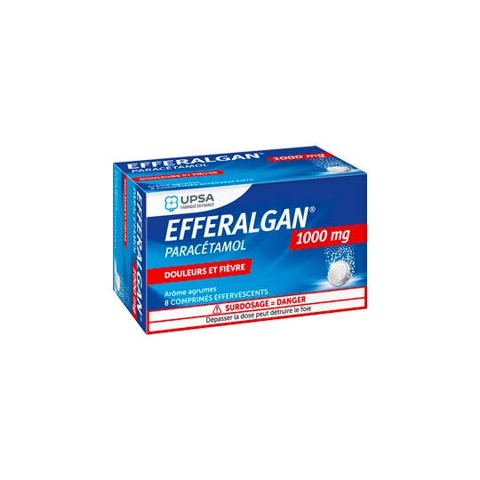 Efferalgan 1000 mg 8 comprimés effervescents