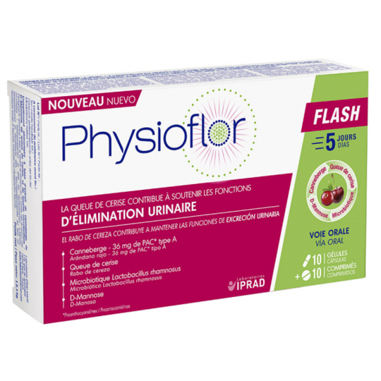PHYSIOFLOR - Flash -10 gélules + 10 comprimés
