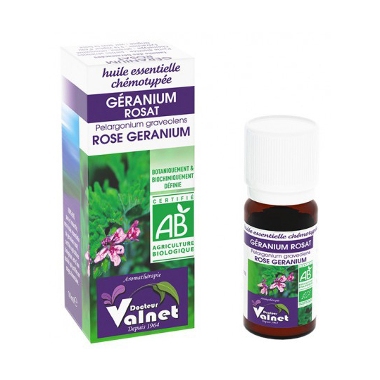 HUILE ESSENTIELLE - Géranium Rosat Bio - 10 ml
