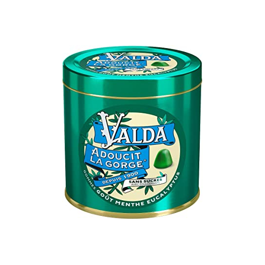 VALDA Gommes Adoucissantes Menthe & Eucalyptus Sans Sucre - Edition Limitée 160 g