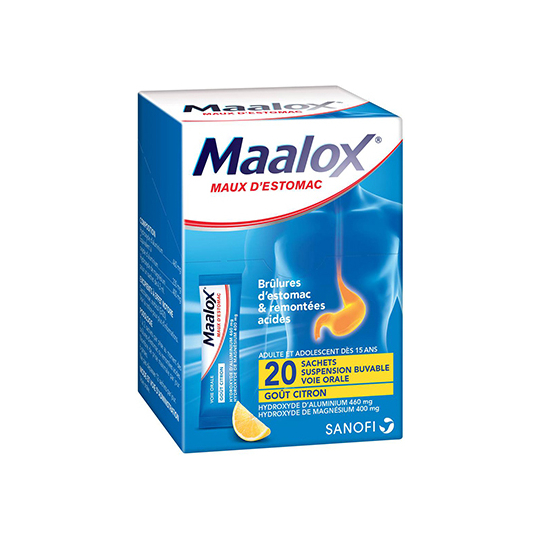 Maalox Maux d’Estomac Citron - 20 sachets
