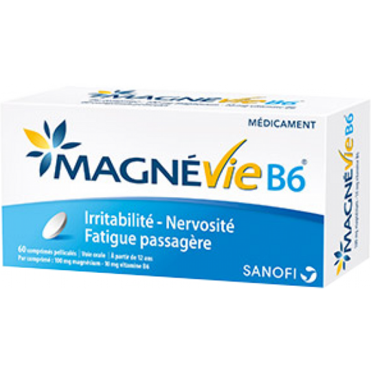 MAGNEVIE B6 - Magnésium 100 mg - 60 comprimés de 10 mg