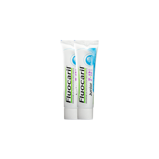 FLUOCARIL ENFANT - Dentifrice Junior Bubble Gum 6 à 12 ans - Lot 2 x 50 ml