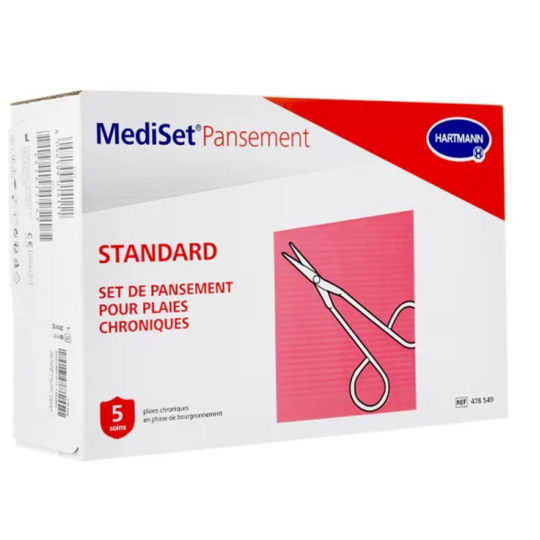 MEDISET PANSEMENT - Standard - Set pour plaies chroniques - 5 soins