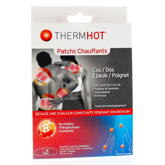 THERM HOT - Patch Chauffant Cou Dos Epaule Poignet - Lot de 4 patchs
