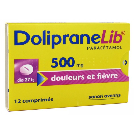 Doliprane Lib 500 mg - 12 comprimés
