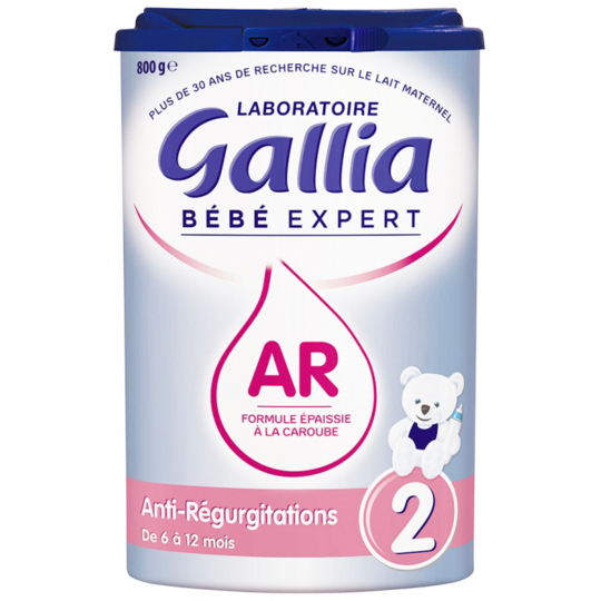 GALLIA 2° AGE - Lait Bébé Expert Anti-Régurgitations - 800 g