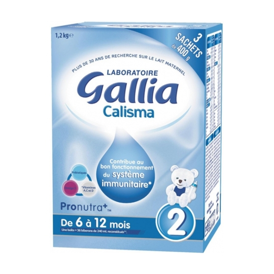 2° AGE - Lait Calisma Pronutra+ - Lot de 3 Sachets x 400 g