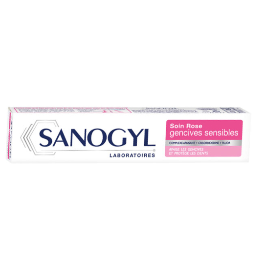 SANOGYL Dentifrice Rose au Fluor - Gencives Sensibles - 75 ml