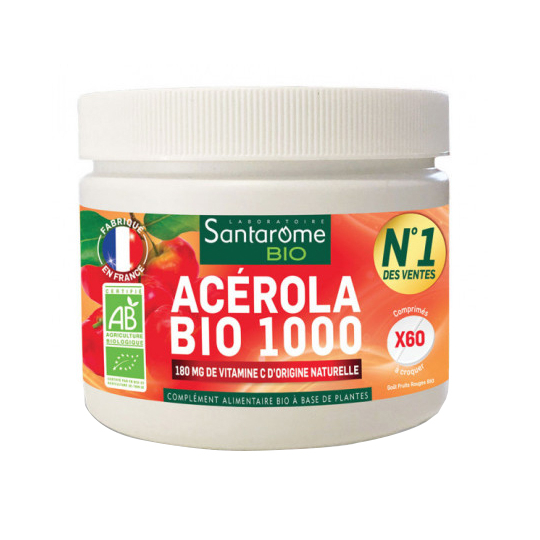 Acérola Bio 1000 - 60 comprimés à croquer