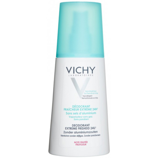 Vichy Déodorant Transpiration Intense Ultra-Frais Parfum Fruité 24H Spray - 100 ml