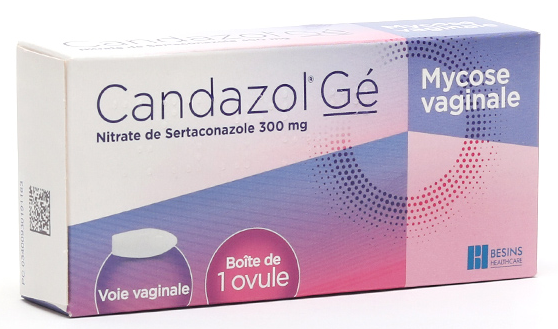 Candazol Gé 300mg mycose vaginale boite de 1 ovule