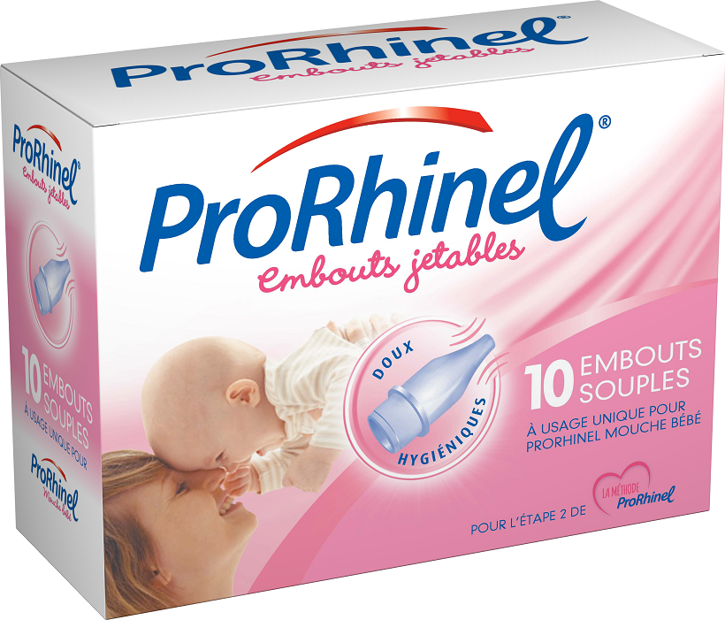 Novartis ProRhinel mouche bébé + 2 embouts jetables - Nez