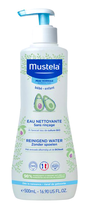 Mustela Bébé Eau Nettoyante Sans Rinçage Peau Normale Flacon Pompe