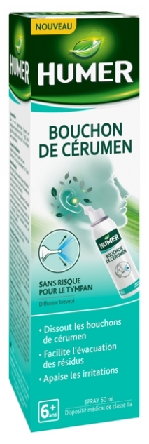 Humer - Bouchon de cérumen - Spray auriculaire 50ml : : Hygiène et  Santé
