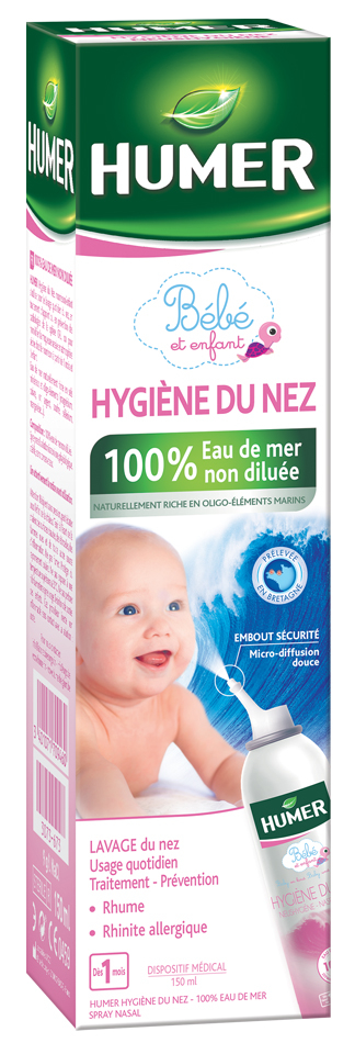 Humer Hygiène du Nez 100 % Eau de Mer Enfant 150 ml