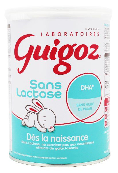 GUIGOZ LAIT SANS LACTOSE DES LA NAISSANCE 400G