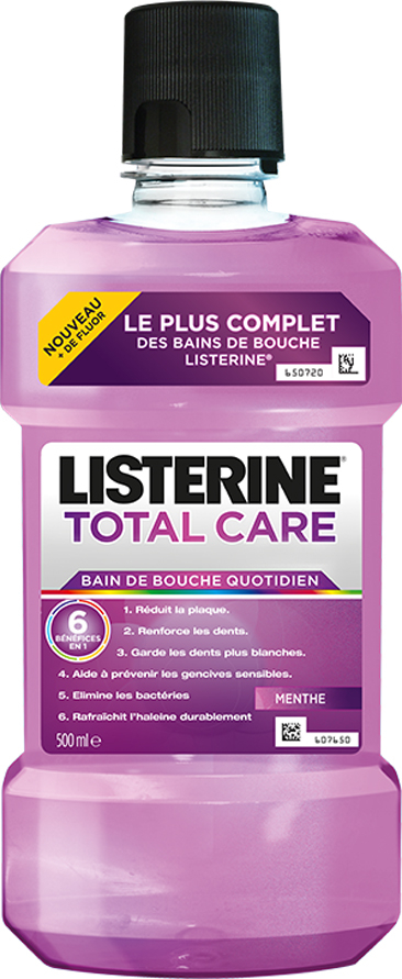 Listerine Bain De Bouche Cool Menthe 500ml - Antibactérien Au Fluorure - Neuf Italie