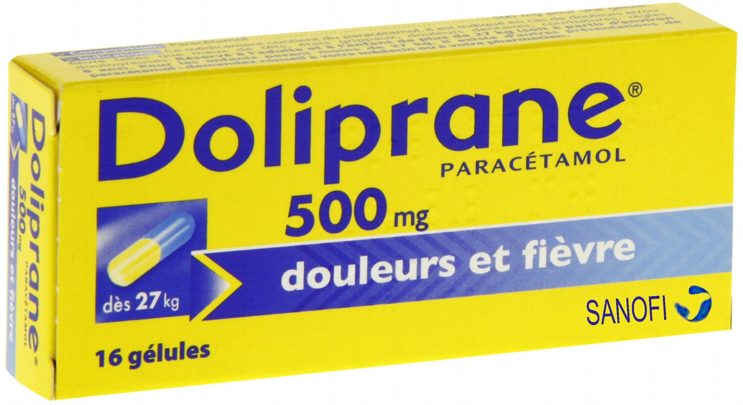 DOLIPRANE 500 mg Gélules