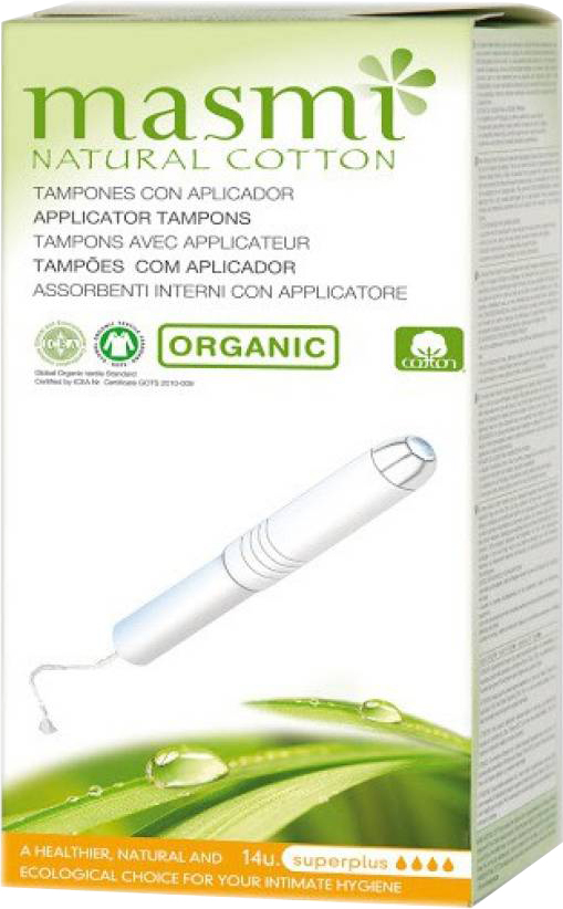 Tampon Superplus avec Applicateur Coton Bio 14 tampons Pharmacie