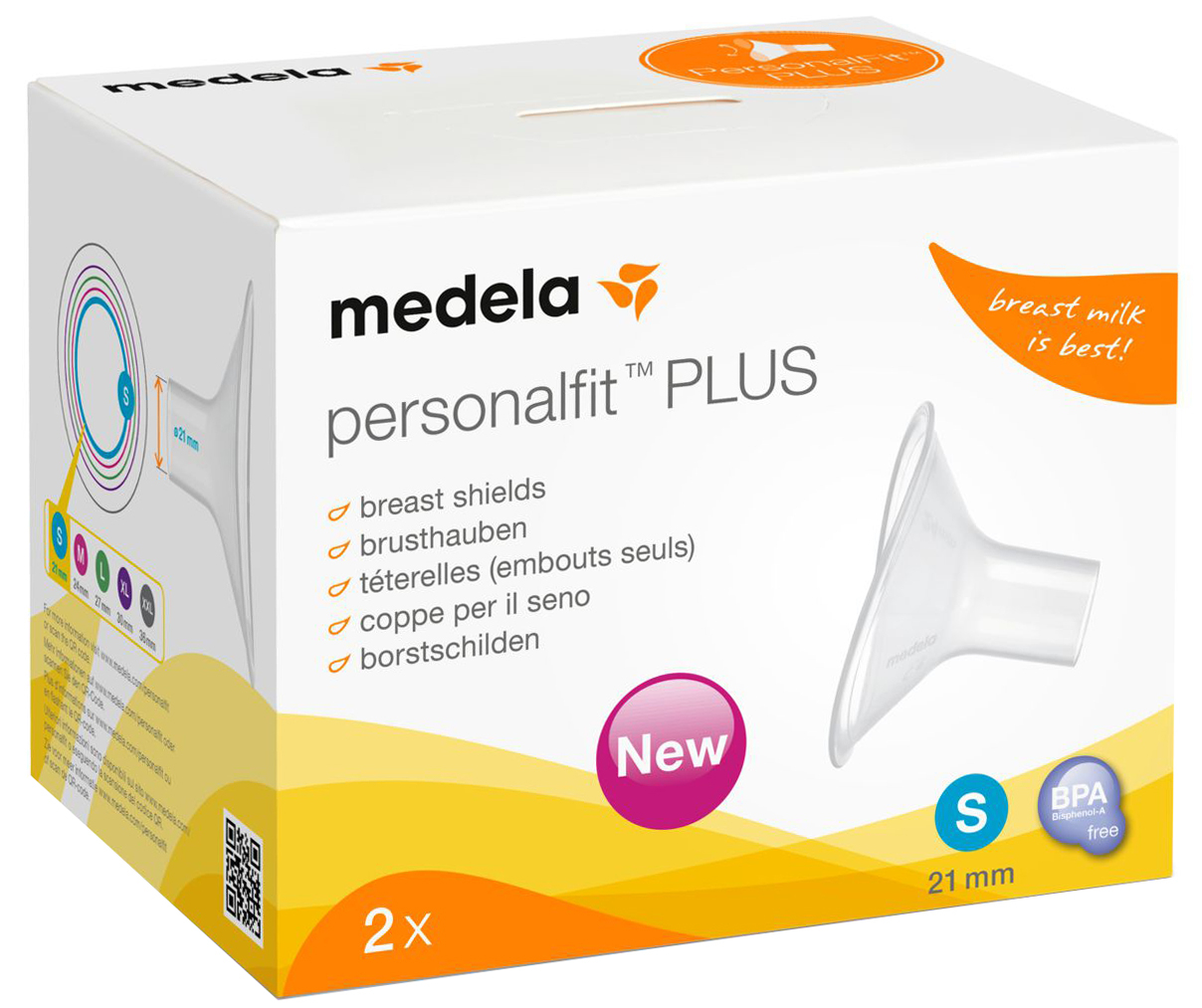 MEDELA PERSONALFIT PLUS - Téterelles (embouts seuls) - Taille S