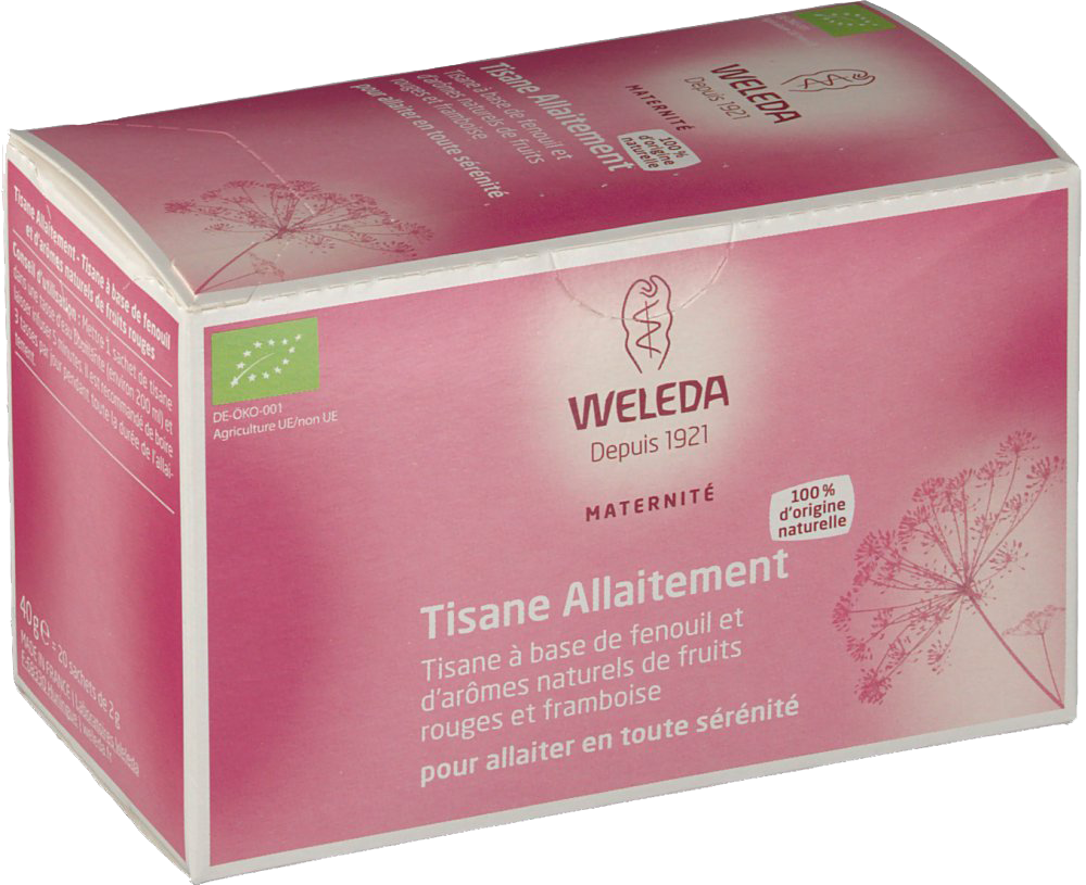 Tisane d'allaitement weleda lot de 2 / Tisane Allaitement Fenouil Et Fruits  Rouges 20 Sachets - Weleda